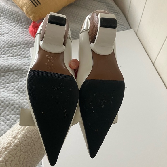 Marni white pointed toe pumps - Picture 4 of 4